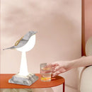 Modern gold & white bird table lamp desk light bedroom aromatherapy