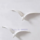 Modern gold & white ceramic bird pendant wall decor living room