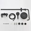 Modern gold & white shower head faucet set bathroom system