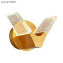 DecorBites™ Modern Crystal LED Gold Wings Wall Light Fixture for Bedroom - Sleek Wall Mounted Lighting