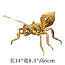 Modern golden ant metal sculpture living room ornament