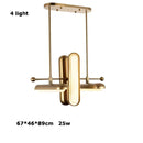 Modern golden art deco iron chandelier dining room pendant light