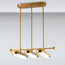 Modern golden art deco iron chandelier dining room pendant light