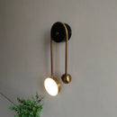 Modern golden ball led wall lamp gold & white bedroom sconce