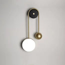 Modern golden ball led wall lamp gold & white bedroom sconce