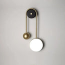 Modern golden ball led wall lamp gold & white bedroom sconce