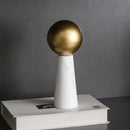 Modern golden ball marble cone – living room spherical ornament