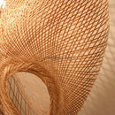 Modern golden bamboo wave shade pendant lamp dining room