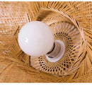 Modern golden bamboo woven chandelier tea room pendant light