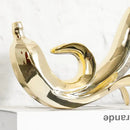Modern golden banana figurine living room decorative sculpture