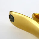 Modern golden bathroom faucet curved single handle basin tapware