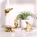 Modern golden bird wall hanging living room decor