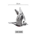 Modern golden bird wall hanging living room decor