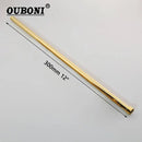 Modern golden black stainless steel shower arm bathroom extension rod