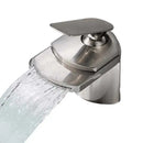 Modern golden brass waterfall vessel sink faucet bathroom tap