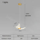 Modern golden butterfly led chandelier living room pendant light