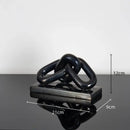 Modern golden chain home decoration figurine living room sculpture