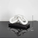 Modern golden chain home decoration figurine living room sculpture