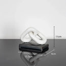Modern golden chain home decoration figurine living room sculpture