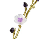 Modern golden crystal flower tree sculpture living room decor