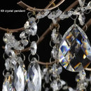 Modern golden crystal led chandelier living room light