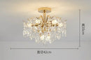 Modern golden crystal led chandelier living room light