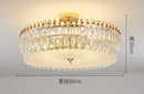 Modern golden crystal led chandelier living room light