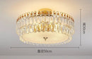 Modern golden crystal led chandelier living room light