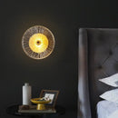 Modern golden crystal wall lamp set of 4 for living room