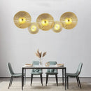 Modern golden crystal wall lamp set of 4 for living room