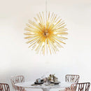 Modern golden dandelion ball chandelier bedroom starburst lamp