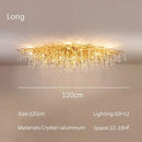 Modern golden decorbites crystal dendritic chandelier dining room light