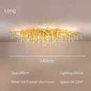Modern golden decorbites crystal dendritic chandelier dining room light