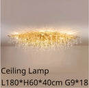 Modern golden decorbites crystal dendritic chandelier dining room light