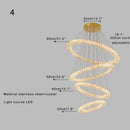 Modern golden decorbites crystal ring chandelier living room light