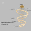 Modern golden decorbites crystal ring chandelier living room light