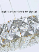Modern golden decorbites crystal ring chandelier living room light