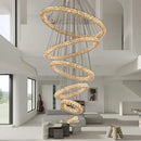 Modern golden decorbites crystal ring chandelier living room light