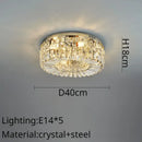 Modern golden decorbites crystal ring led ceiling lamp living room
