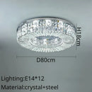 Modern golden decorbites crystal ring led ceiling lamp living room