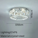 Modern golden decorbites crystal ring led ceiling lamp living room