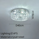 Modern golden decorbites crystal ring led ceiling lamp living room