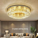 Modern golden decorbites crystal ring led ceiling lamp living room