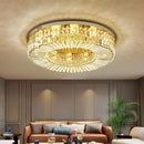 Modern golden decorbites crystal ring led ceiling lamp living room