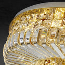 Modern golden decorbites crystal ring led ceiling lamp living room