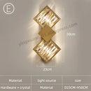 Modern golden decorbites crystal wall light for bedroom
