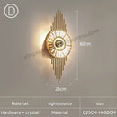 Modern golden decorbites crystal wall light for bedroom