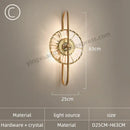 Modern golden decorbites crystal wall light for bedroom