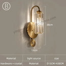 Modern golden decorbites crystal wall light for bedroom