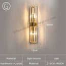 Modern golden decorbites crystal wall light for bedroom